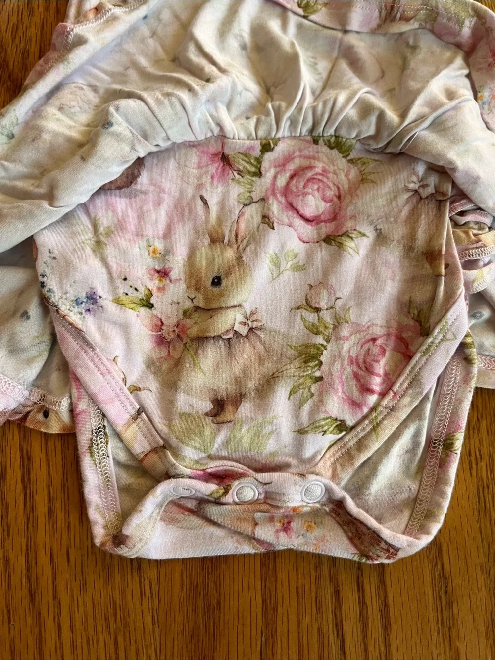 Bums & Roses Hunny Bunny Ruffle Dress Size 12-18 month